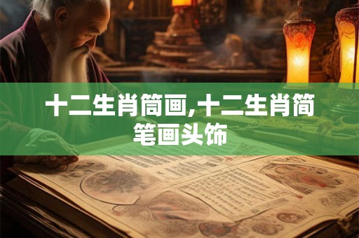 十二生肖筒画,十二生肖简笔画头饰