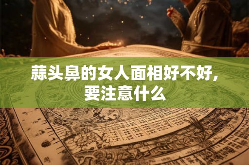 蒜头鼻的女人面相好不好,要注意什么 蒜头鼻的女人面相好不好,要注意什么