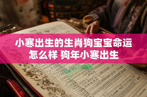 小寒出生的生肖狗宝宝命运怎么样 狗年小寒出生 小寒出生的生肖狗宝宝命运怎么样 狗年小寒出生