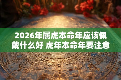 2026年属虎本命年应该佩戴什么好 虎年本命年要注意什么 2026年属虎本命年应该佩戴什么好 虎年本命年要注意什么