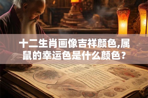 十二生肖画像吉祥颜色,属鼠的幸运色是什么颜色? 十二生肖画像吉祥颜色,属鼠的幸运色是什么颜色?