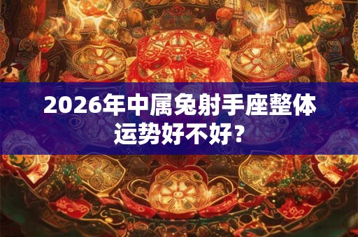 2026年中属兔射手座整体运势好不好？
