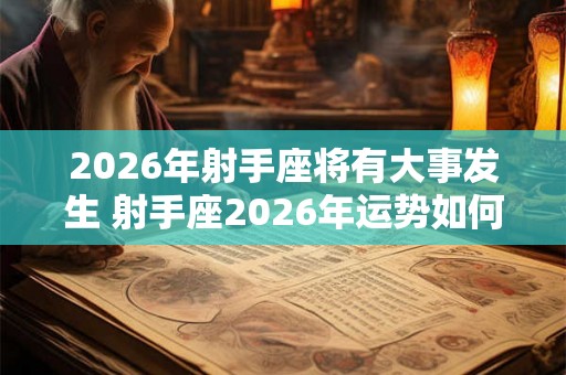 2026年射手座将有大事发生 射手座2026年运势如何