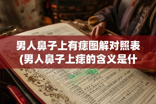 男人鼻子上有痣图解对照表(男人鼻子上痣的含义是什么？)