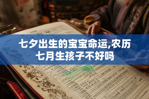 七夕出生的宝宝命运,农历七月生孩子不好吗