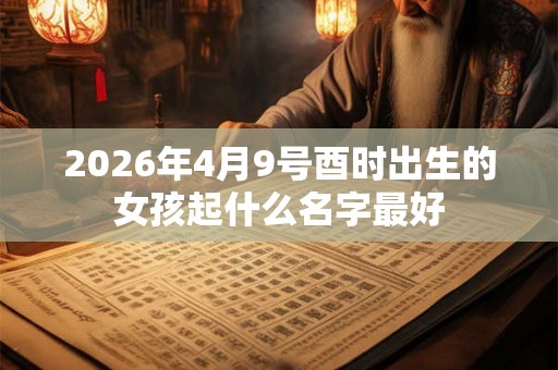 2026年4月9号酉时出生的女孩起什么名字最好