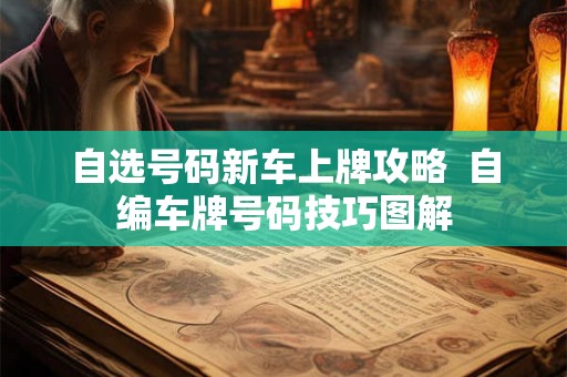 自选号码新车上牌攻略 自编车牌号码技巧图解 自选号码新车上牌攻略 自编车牌号码技巧图解