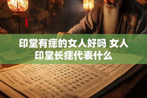 印堂有痣的女人好吗 女人印堂长痣代表什么