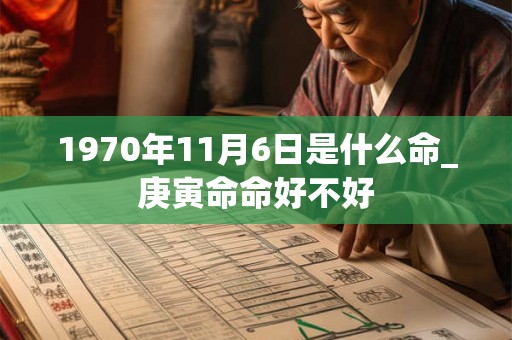 1970年11月6日是什么命_庚寅命命好不好