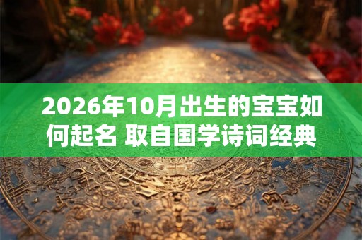 2026年10月出生的宝宝如何起名 取自国学诗词经典