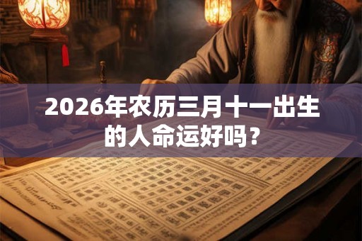 2026年农历三月十一出生的人命运好吗？