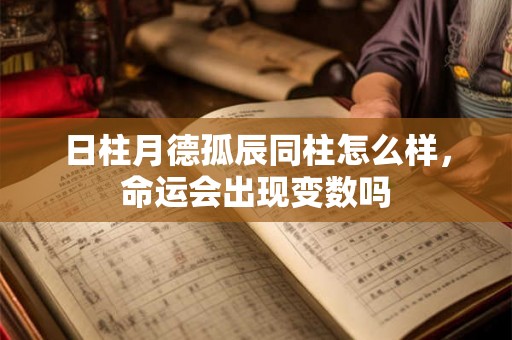 日柱月德孤辰同柱怎么样，命运会出现变数吗