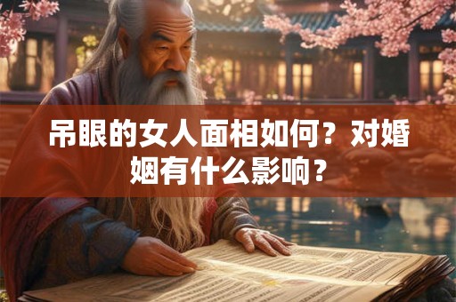吊眼的女人面相如何？对婚姻有什么影响？