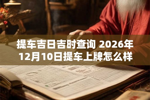提车吉日吉时查询 2026年12月10日提车上牌怎么样