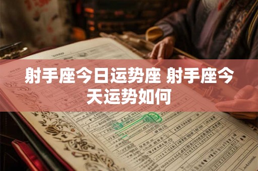 射手座今日运势座 射手座今天运势如何