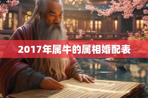 2017年属牛的属相婚配表