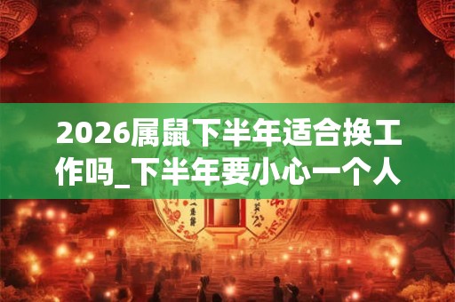 2026属鼠下半年适合换工作吗_下半年要小心一个人