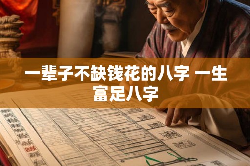 一辈子不缺钱花的八字 一生富足八字
