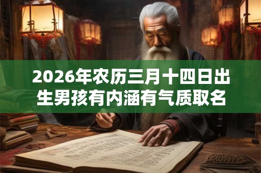 2026年农历三月十四日出生男孩有内涵有气质取名