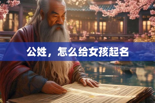 公姓，怎么给女孩起名