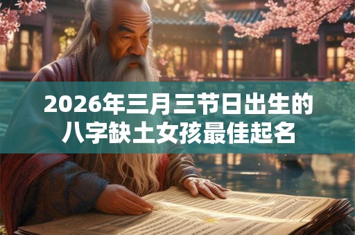 2026年三月三节日出生的八字缺土女孩最佳起名