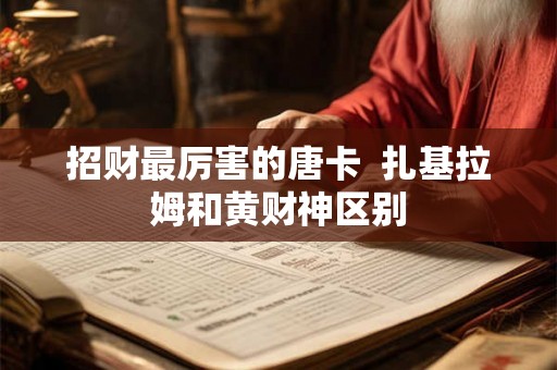 招财最厉害的唐卡  扎基拉姆和黄财神区别