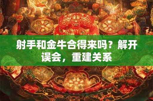 射手和金牛合得来吗？解开误会，重建关系