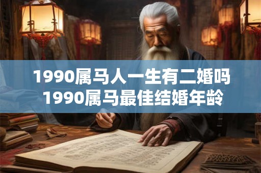 1990属马人一生有二婚吗 1990属马最佳结婚年龄