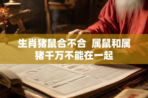 生肖猪鼠合不合  属鼠和属猪千万不能在一起