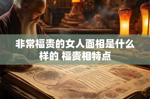 非常福贵的女人面相是什么样的 福贵相特点