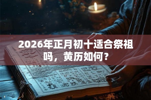 2026年正月初十适合祭祖吗，黄历如何？