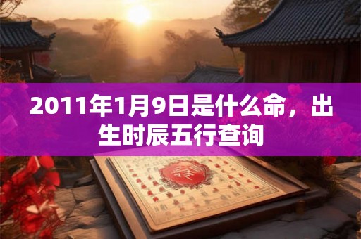 2011年1月9日是什么命,出生时辰五行查询 2011年1月9日是什么命,出生时辰五行查询