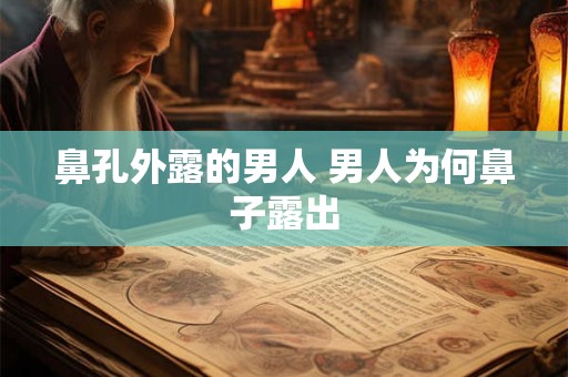 鼻孔外露的男人 男人为何鼻子露出