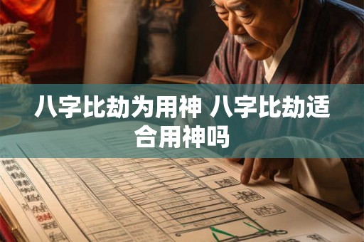 八字比劫为用神 八字比劫适合用神吗