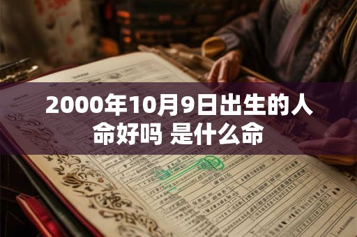 2000年10月9日出生的人命好吗 是什么命