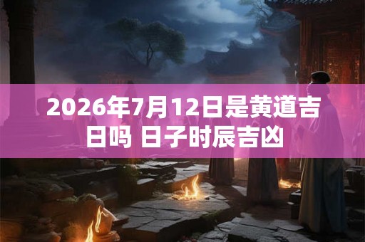 2026年7月12日是黄道吉日吗 日子时辰吉凶