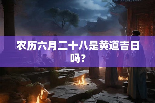 农历六月二十八是黄道吉日吗？