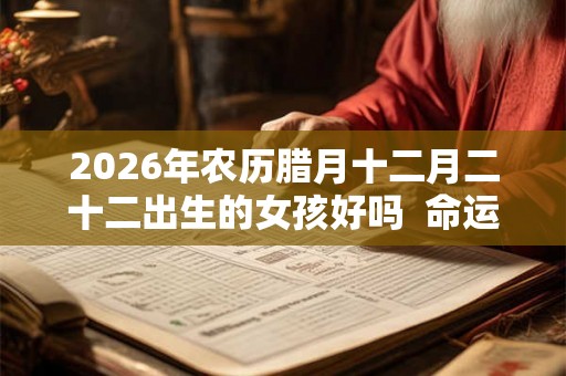 2026年农历腊月十二月二十二出生的女孩好吗  命运解析