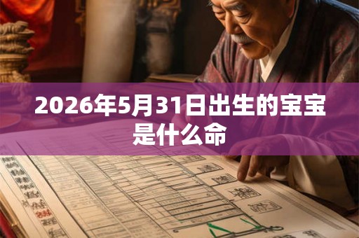 2026年5月31日出生的宝宝是什么命