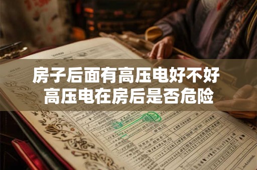 房子后面有高压电好不好 高压电在房后是否危险