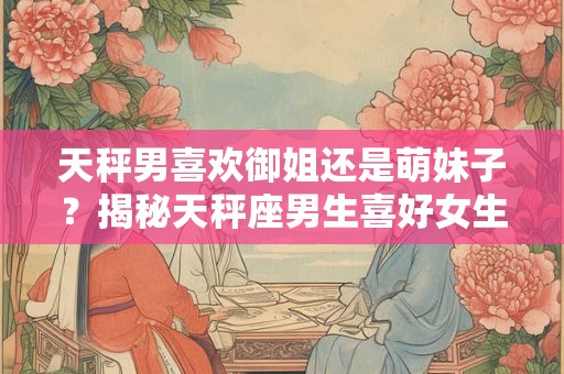 天秤男喜欢御姐还是萌妹子？揭秘天秤座男生喜好女生类型