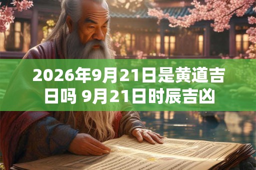 2026年9月21日是黄道吉日吗 9月21日时辰吉凶