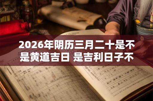 2026年阴历三月二十是不是黄道吉日 是吉利日子不