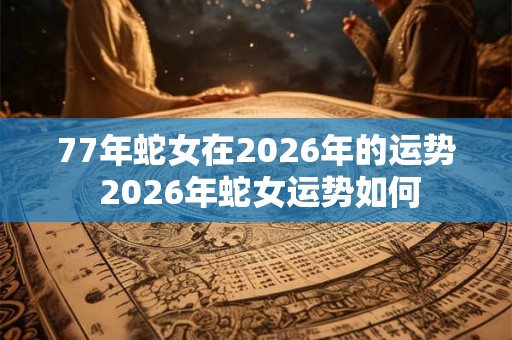 77年蛇女在2026年的运势 2026年蛇女运势如何 77年蛇女在2026年的运势 2026年蛇女运势如何