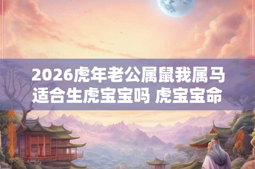 2026虎年老公属鼠我属马适合生虎宝宝吗 虎宝宝命运好吗