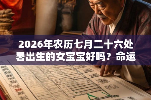 2026年农历七月二十六处暑出生的女宝宝好吗?命运运势详解 2026年农历七月二十六处暑出生的女宝宝好吗?命运运势详解