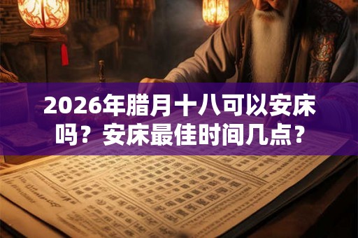 2026年腊月十八可以安床吗？安床最佳时间几点？