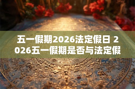 五一假期2026法定假日 2026五一假期是否与法定假日重合