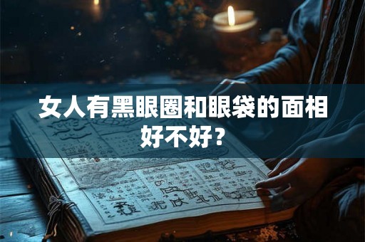 女人有黑眼圈和眼袋的面相好不好？