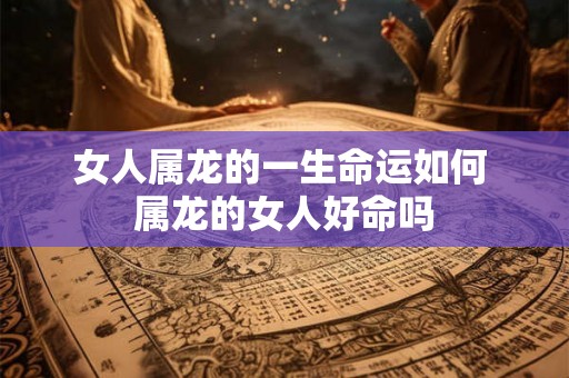 女人属龙的一生命运如何 属龙的女人好命吗